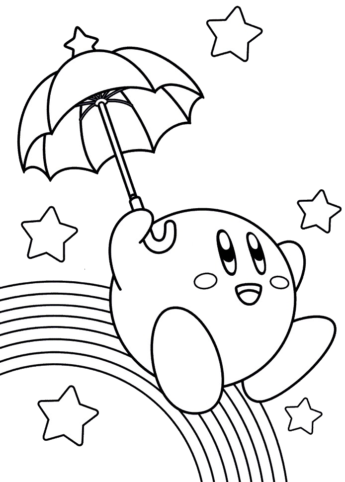 Kirby Coloring pages to print